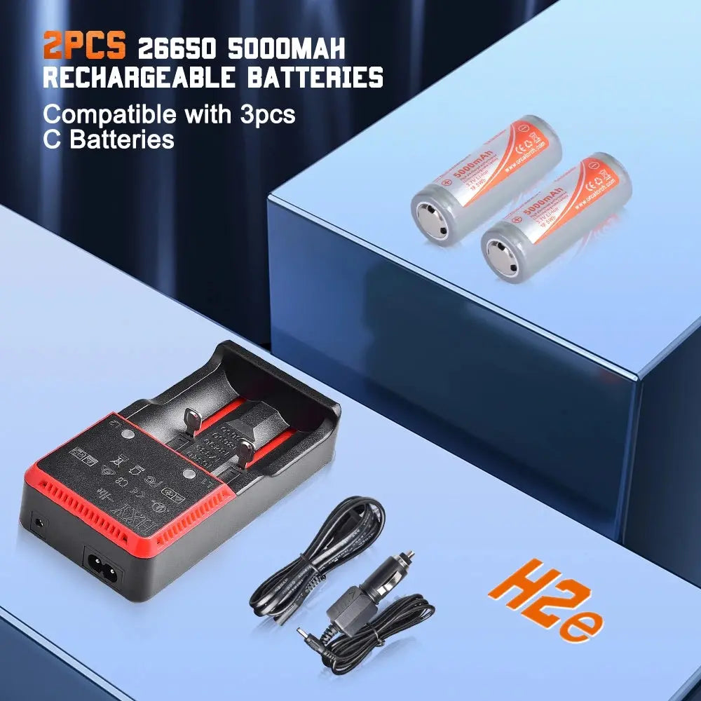 OrcaTorch Technical Diving D511 Max torcia subacquea 2200 lumen EU spot 8°