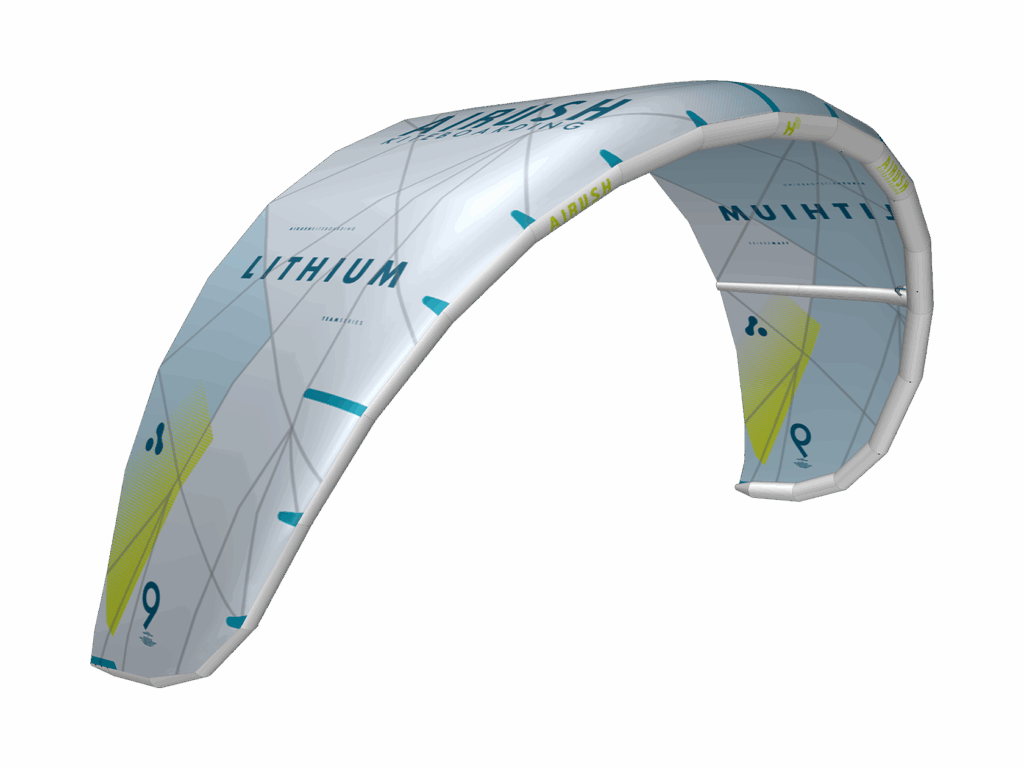 Airush Kites Lithium Team v14 kite 9 m Ice Blue freeride