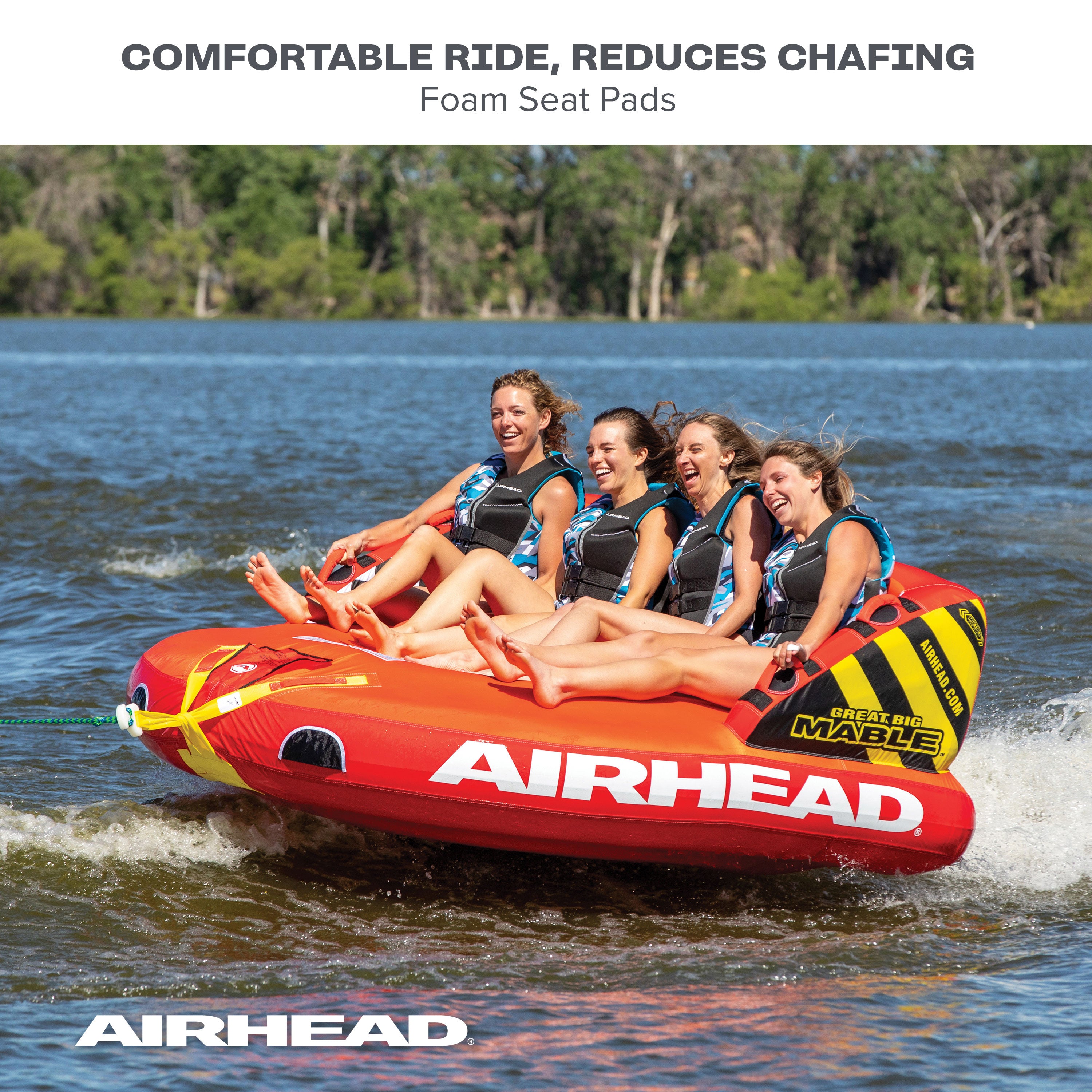 AIRHEAD Towable Tubes Great Big Mable ciambella trainabile 4 persone