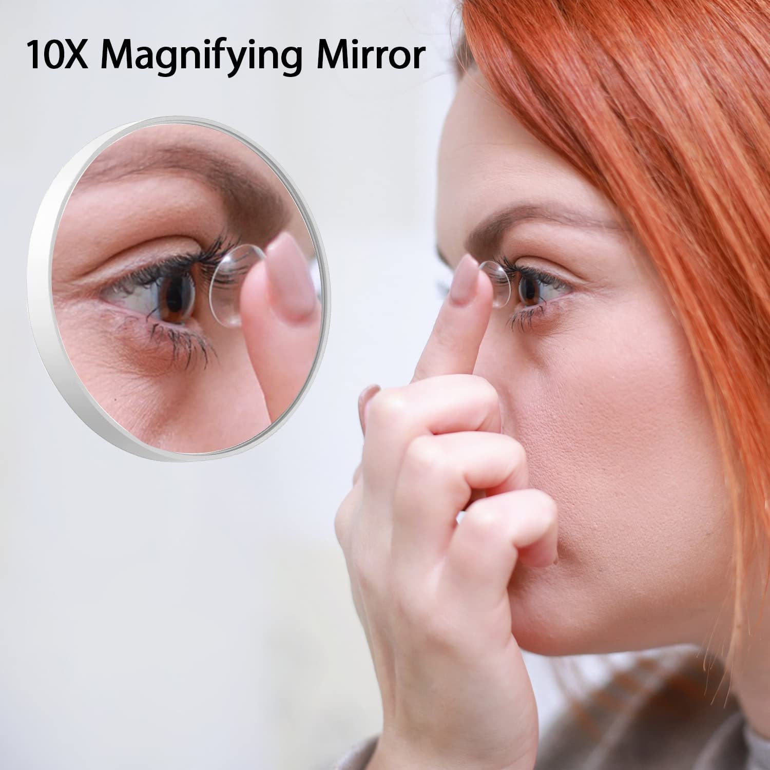 NEW-Vi Beauty Mirror Milishow Magnifying Mirror specchio 10x con pinzetta