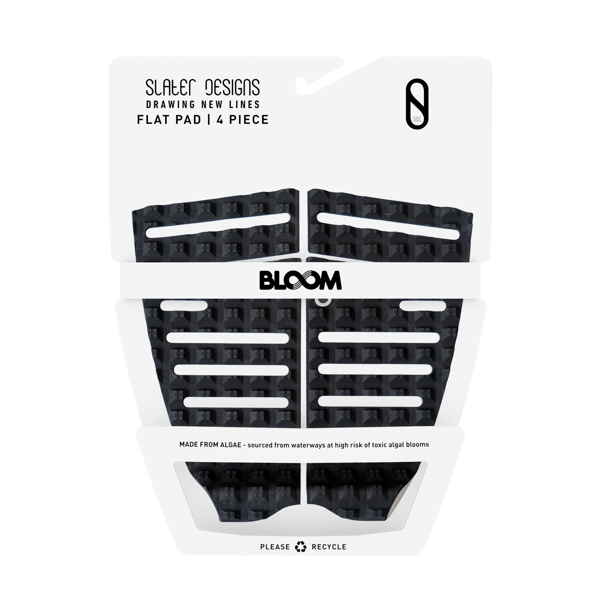 Firewire Accessories Slater Designs 4 Piece Flat pad surf Black/Grey