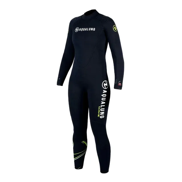 Aqualung Mute umide Wave muta uomo 3 mm nero verde 2XL