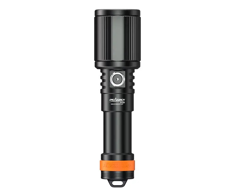 OrcaTorch Technical Diving D720 Long Beam 1300 m torcia subacquea regolabile