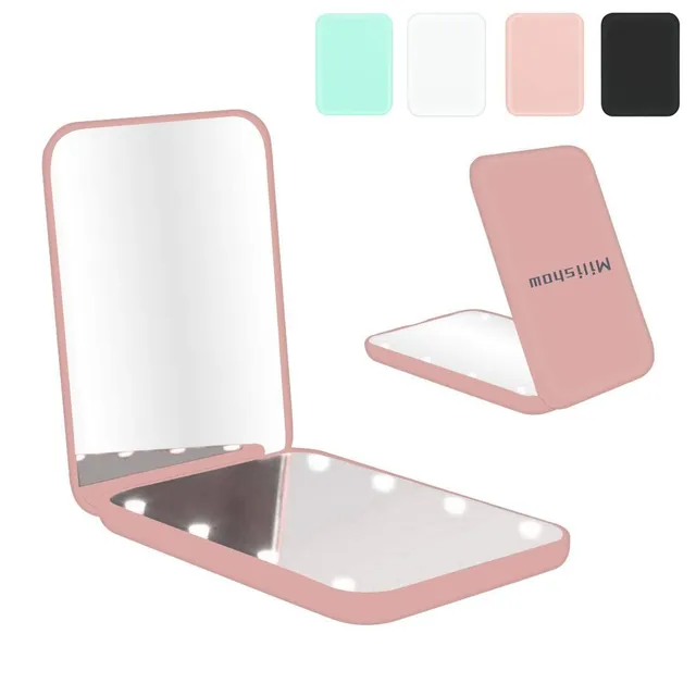 NEW-Vi Beauty Mirror Milishow Magnifying Mirror specchio ingranditore rosa