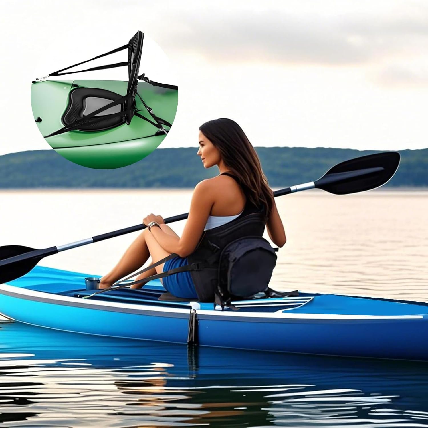NEW-Vi Kayak Seat sedile kayak con schienale alto regolabile