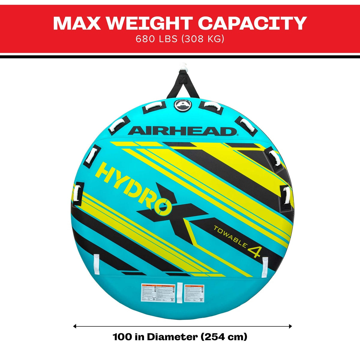 AIRHEAD Towable Tubes Hydro-X 4 ciambella trainabile 4 persone