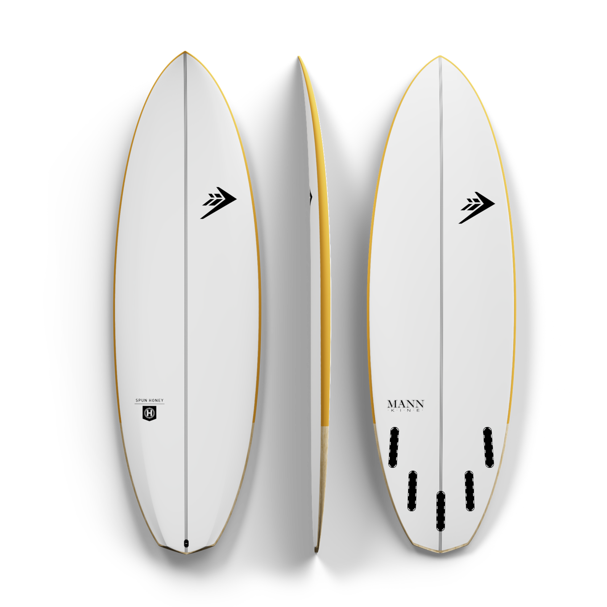 Firewire Mannkine Spun Honey tavola da surf gialla Helium 5'4" 27,6 L