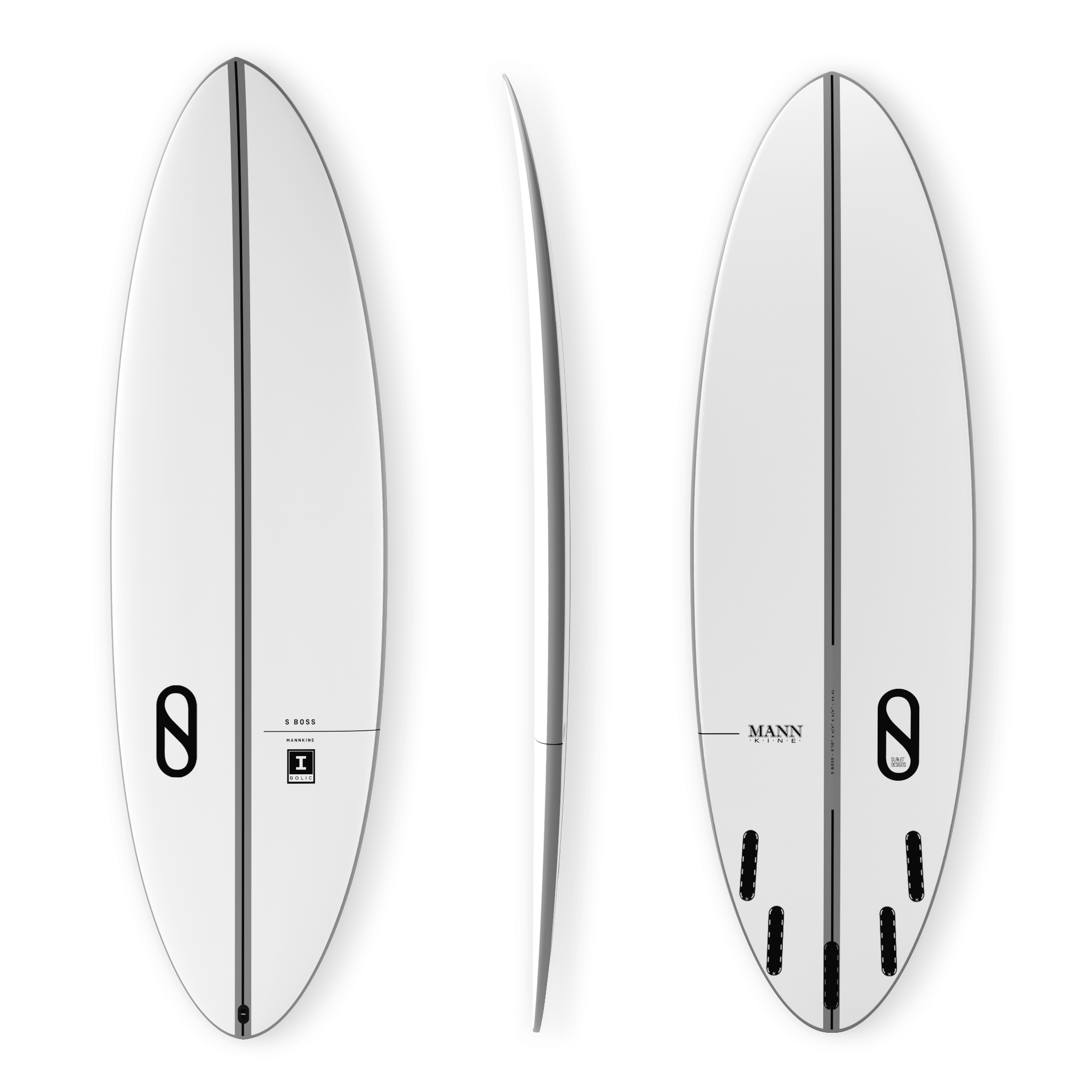 Firewire Mannkine S Boss tavola da surf 5'4" 24.9L grigia I-Bolic