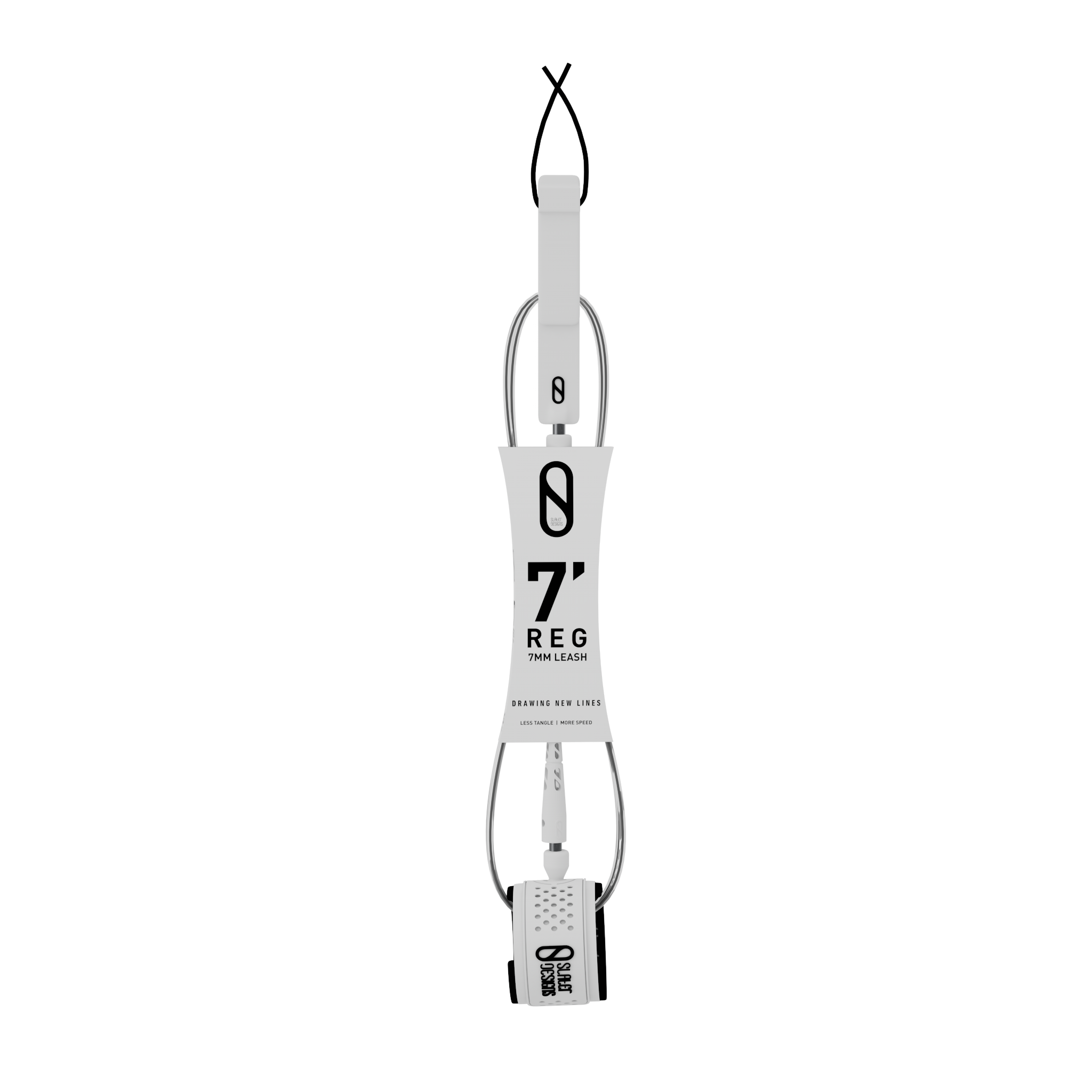 Firewire Accessories Slater Designs 7mm Regular Leash leash 6'0" Black/White