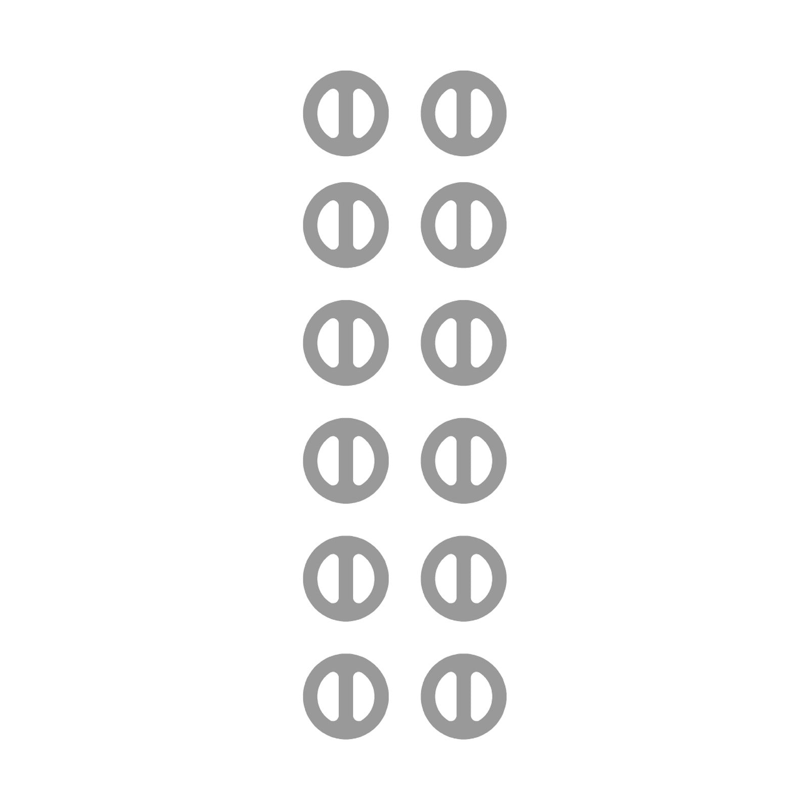 Airush Spare Parts Ring T Bar ricambio 12 pezzi
