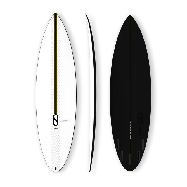 Firewire Slater Designs Spaceship tavola surf nera 5'6" I-Bolic 2.0