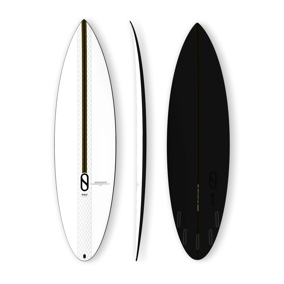 Firewire Slater Designs Spaceship tavola surf nera 5'6" I-Bolic 2.0