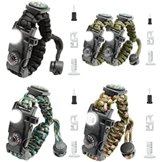 NEW-Vi Survival Paracord Bracelet 20 in 1 bracciale survival regolabile