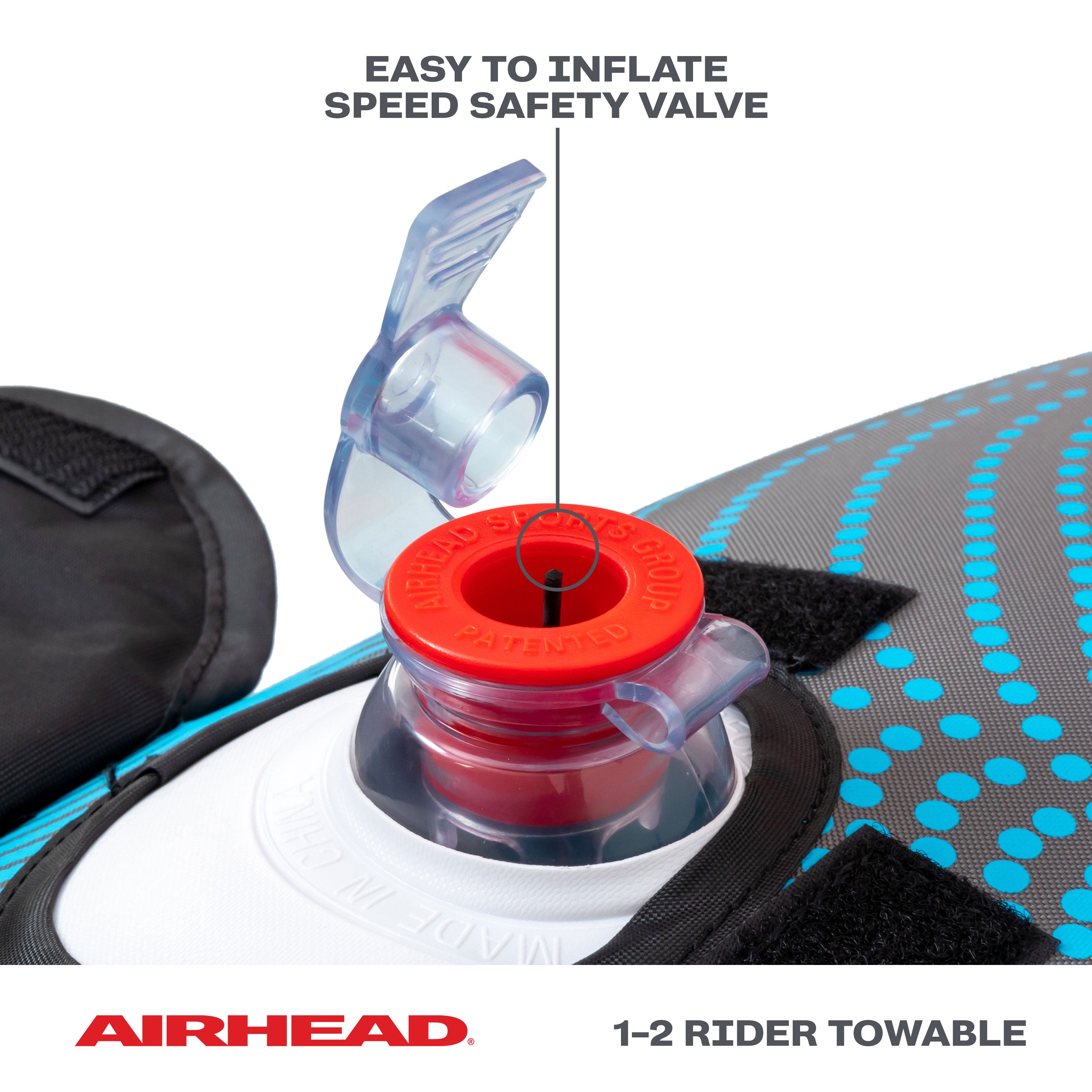 AIRHEAD Towable Tubes Ripple Effect 2 ciambella trainabile 2 posti con sedute imbottite