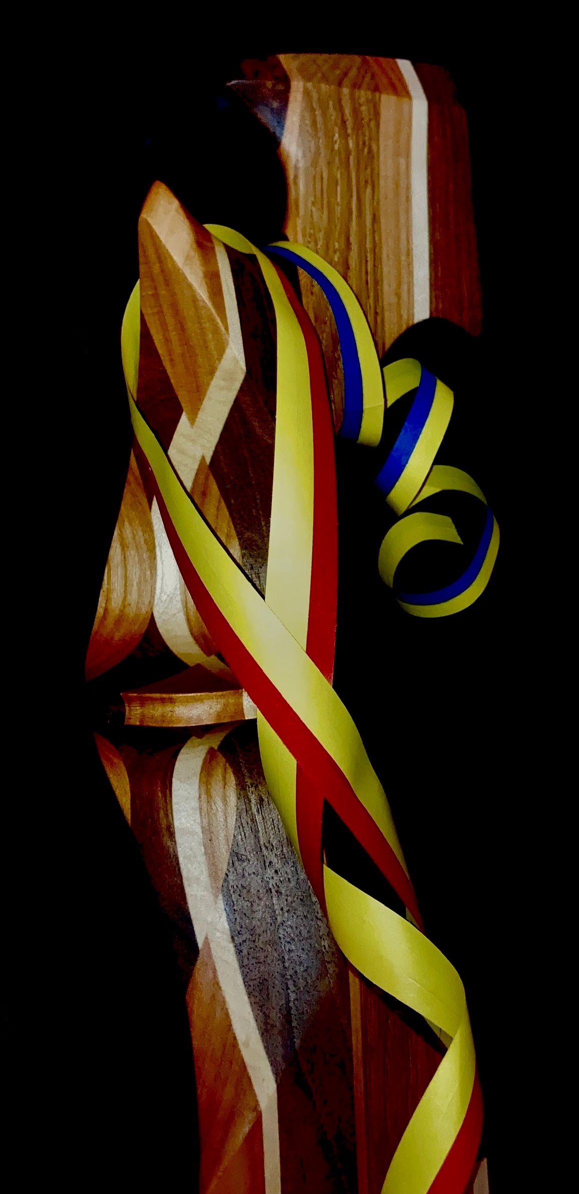 Il Forcolaio Matto Forcola Carnival Forcola in legno 67 cm Arlecchino