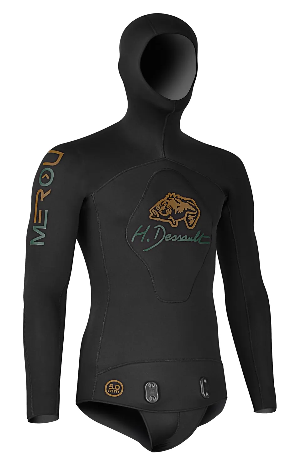 C4 Wetsuits MEROU giacca muta pesca sub 5 mm taglia 4
