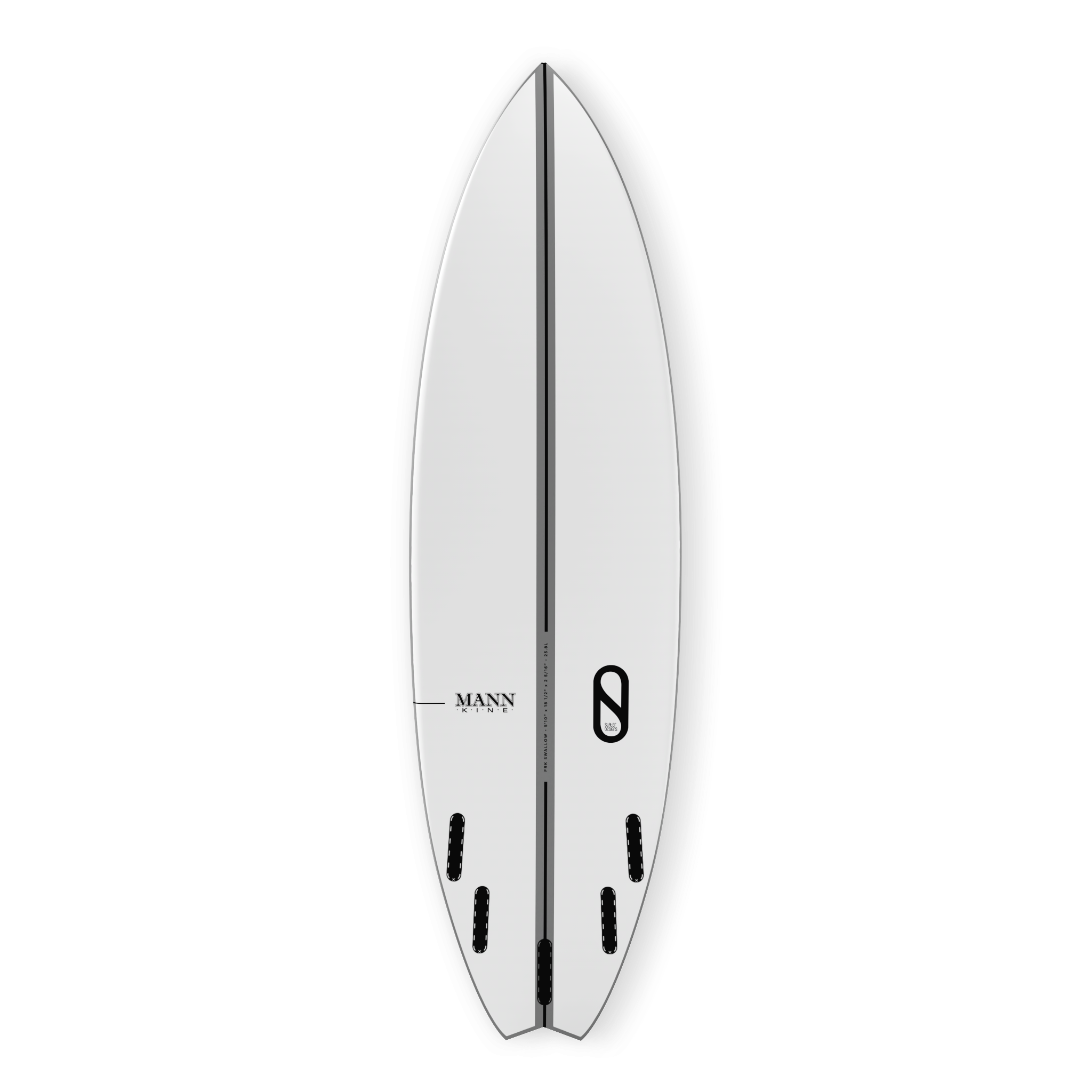 Firewire Slater Designs FRK Swallow tavola da surf 5'6" 25,7 L grigia