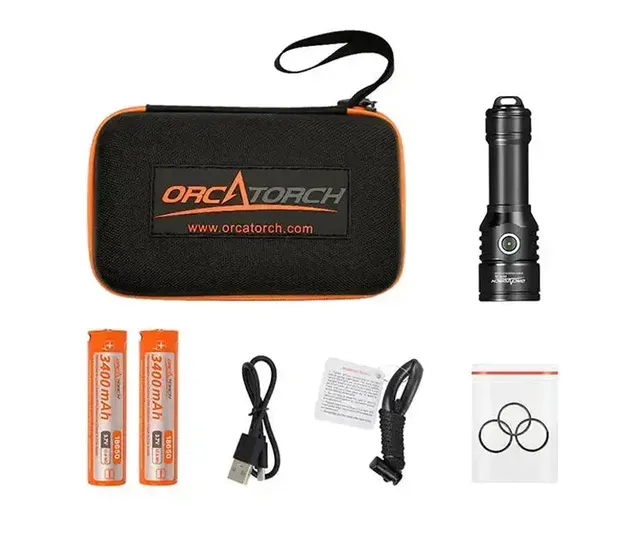 OrcaTorch Recreational Diving D570-GL 2.0 torcia subacquea laser verde