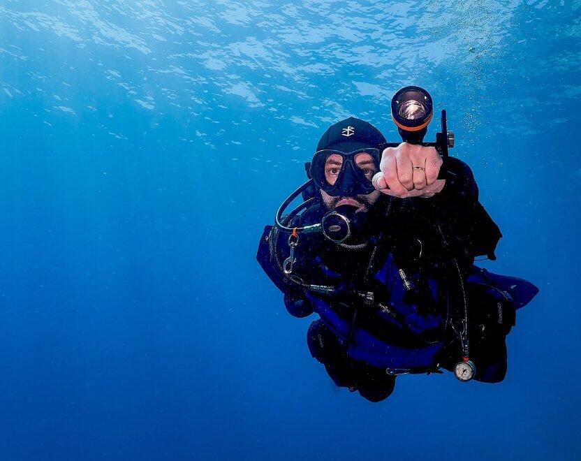 OrcaTorch Recreational Diving ZD710 MK2 torcia subacquea zoom