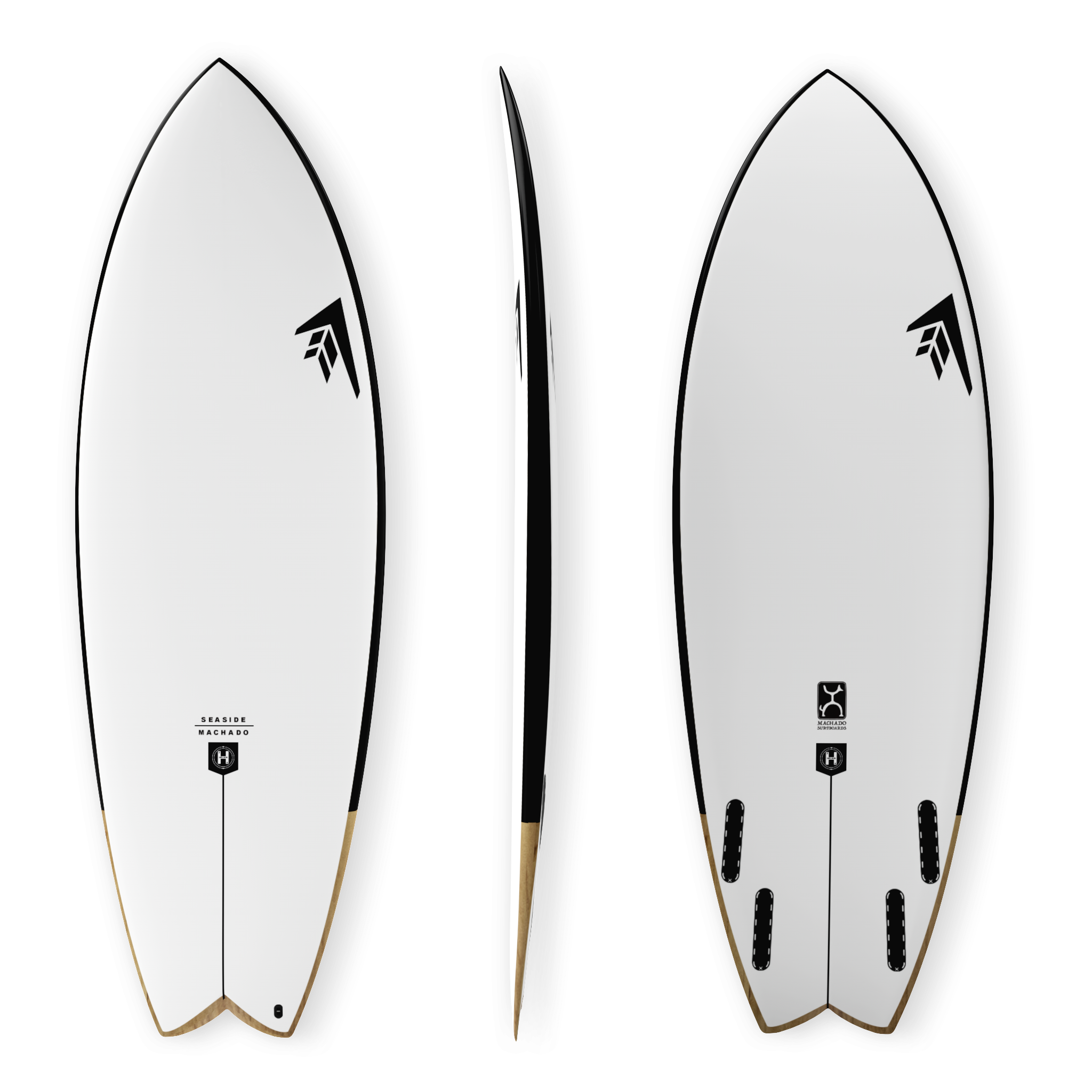 Firewire Rob Machado Seaside surfboard 5'2" Helium 26.5L nera