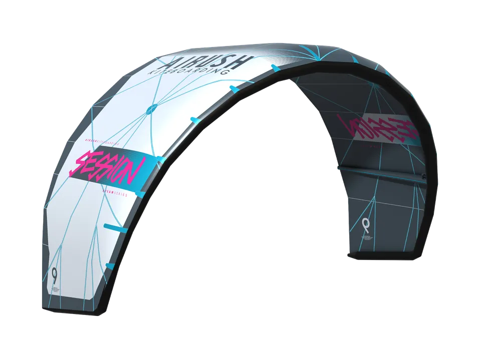Airush Kites Session Team v2 kite 9 m Slate & Gray wave