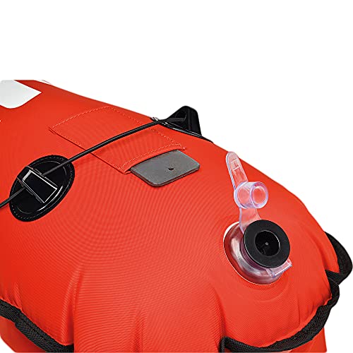 C4 Buoys and Floats Red Dragon boa da sub 90 x 35 cm con bandiera