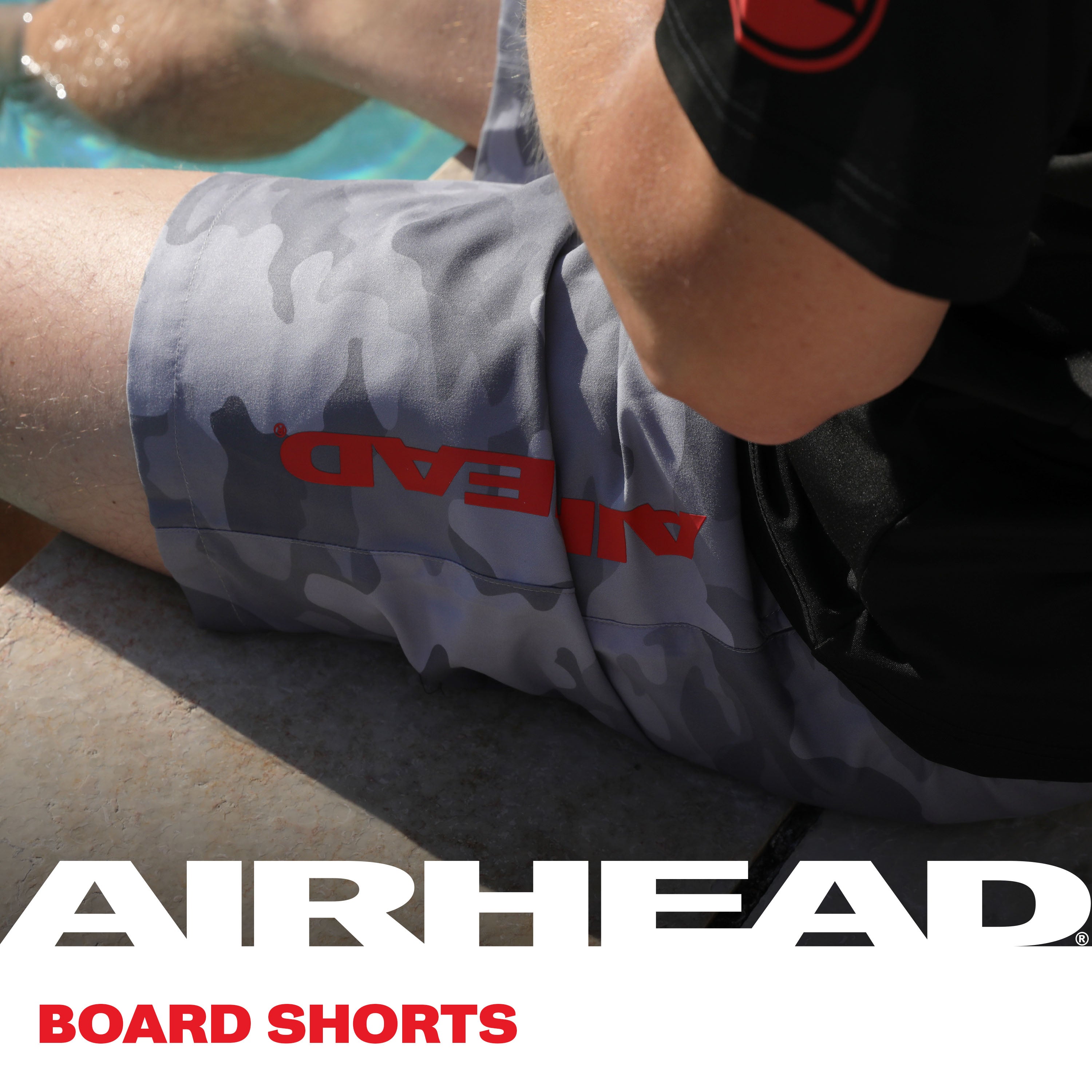 AIRHEAD Boating Accessories Board Shorts pantaloncini camo grigio S