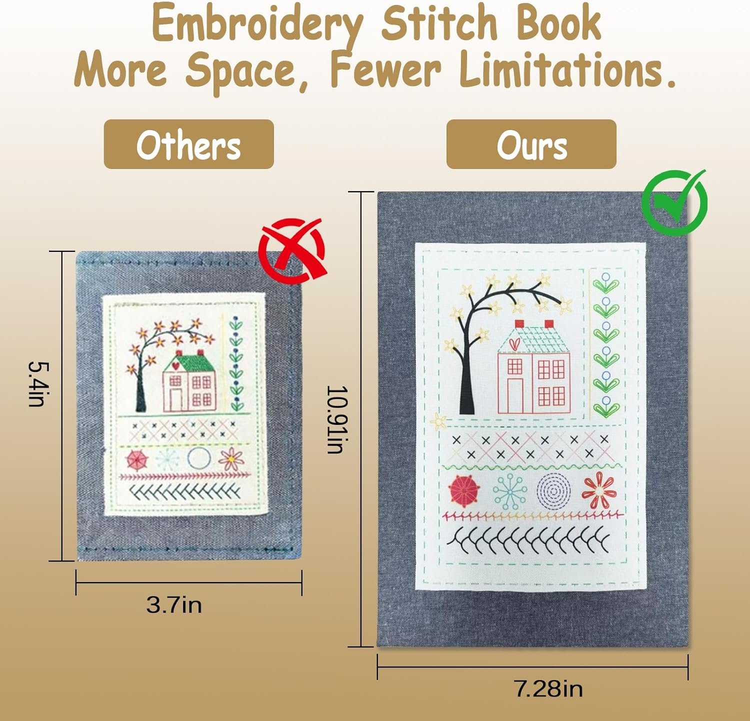 NEW-Vi Embroidery & Needlework kit ricamo 106 punti 86 pezzi