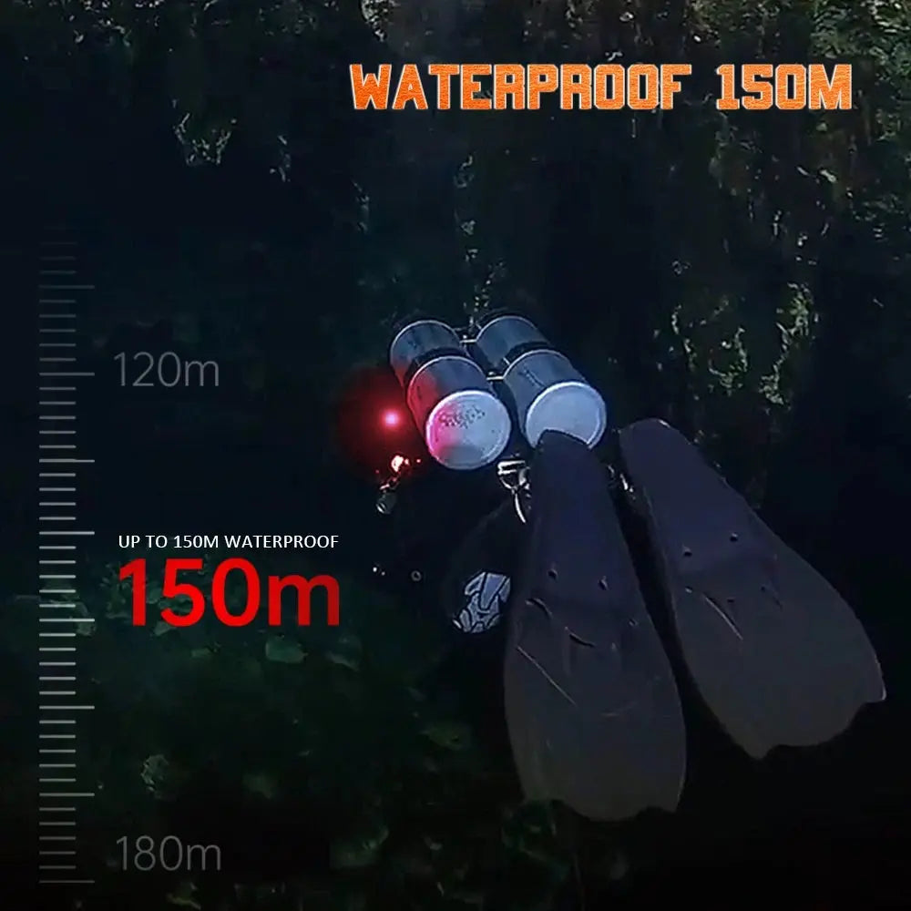 OrcaTorch SD01 Pro Dive Beacon luce di segnalazione rossa