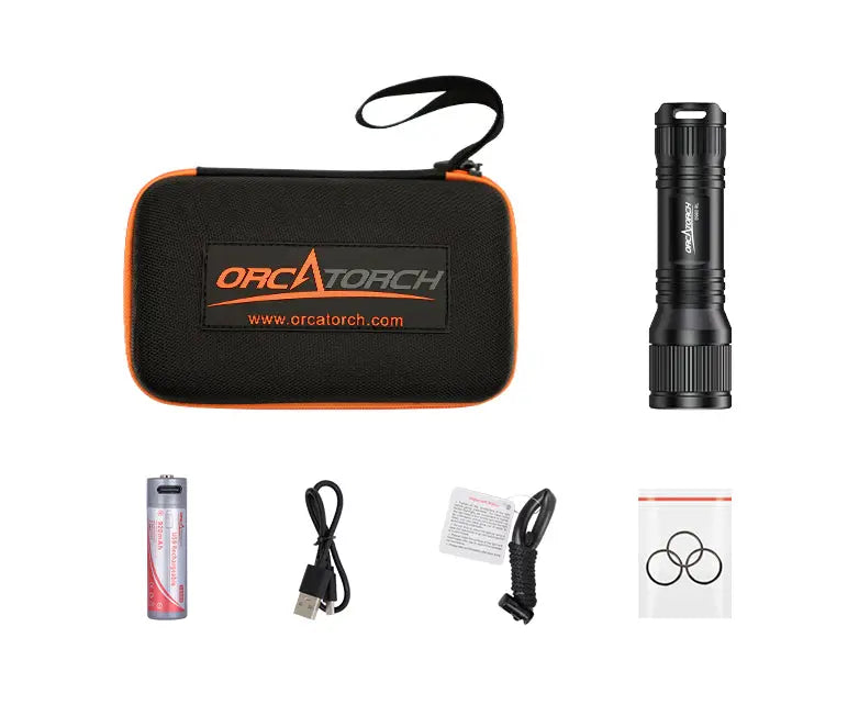 OrcaTorch Recreational Diving D560-RL torcia subacquea laser rossa