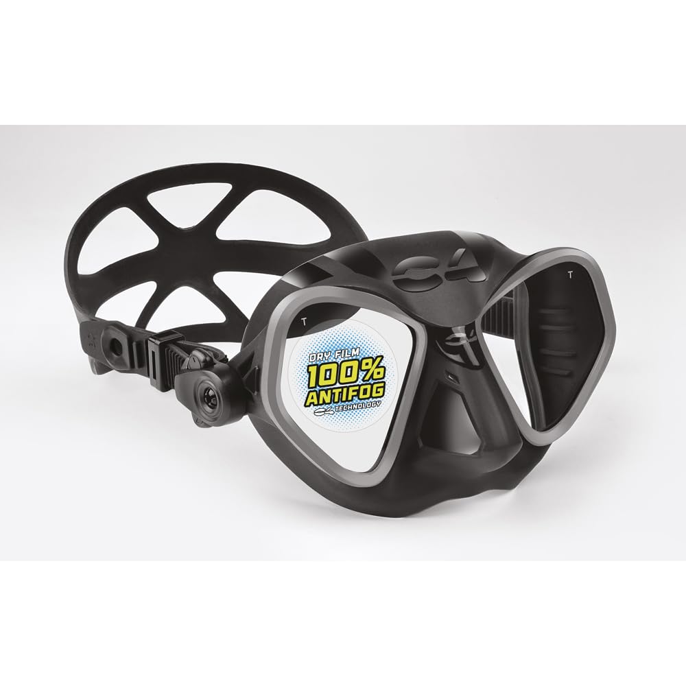 C4 Masks and Snorkels CONDO-R maschera BLACK ANTIFOG antiappannamento
