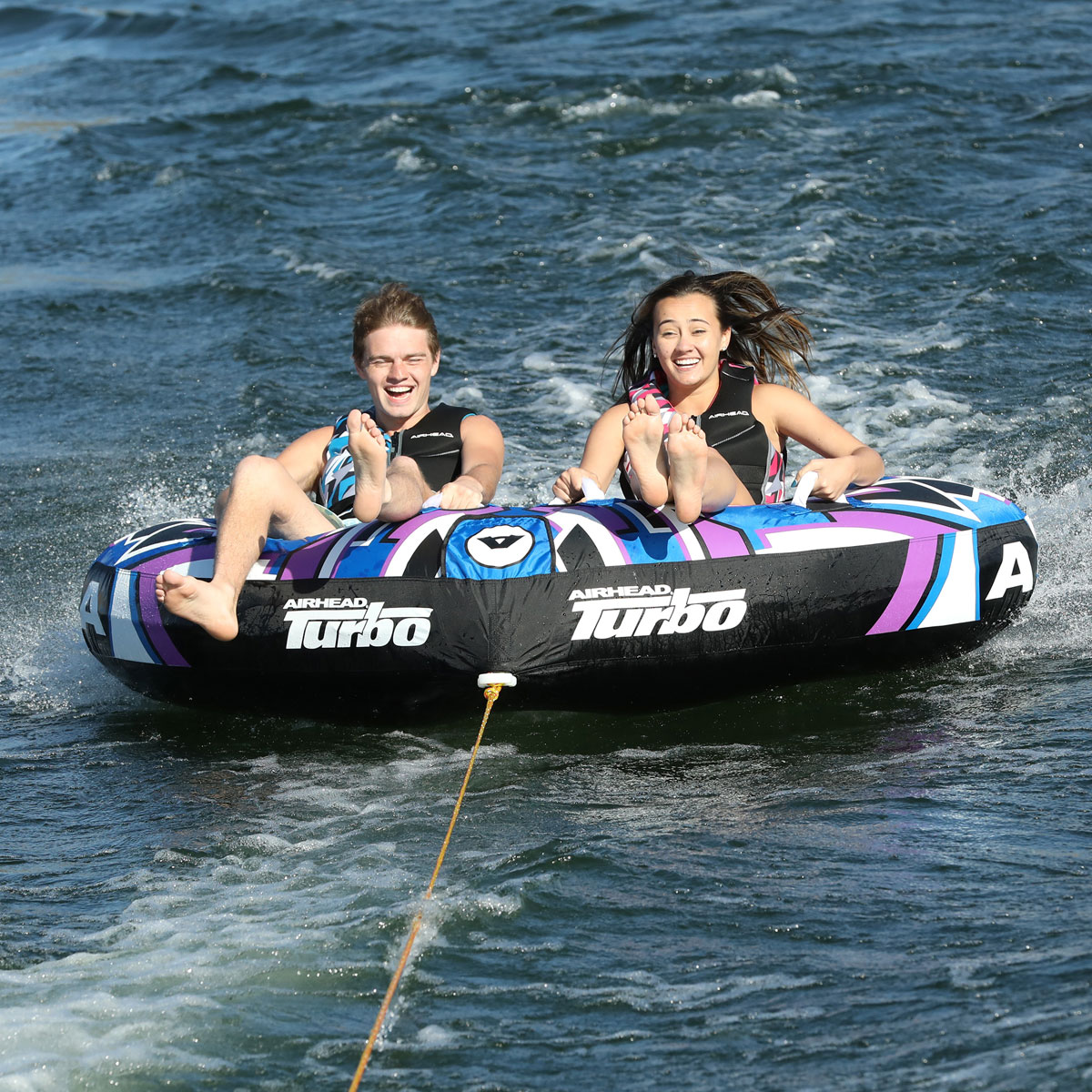 AIRHEAD Towable Tubes Turbo Blast 2 tubo trainabile 2 posti velocità