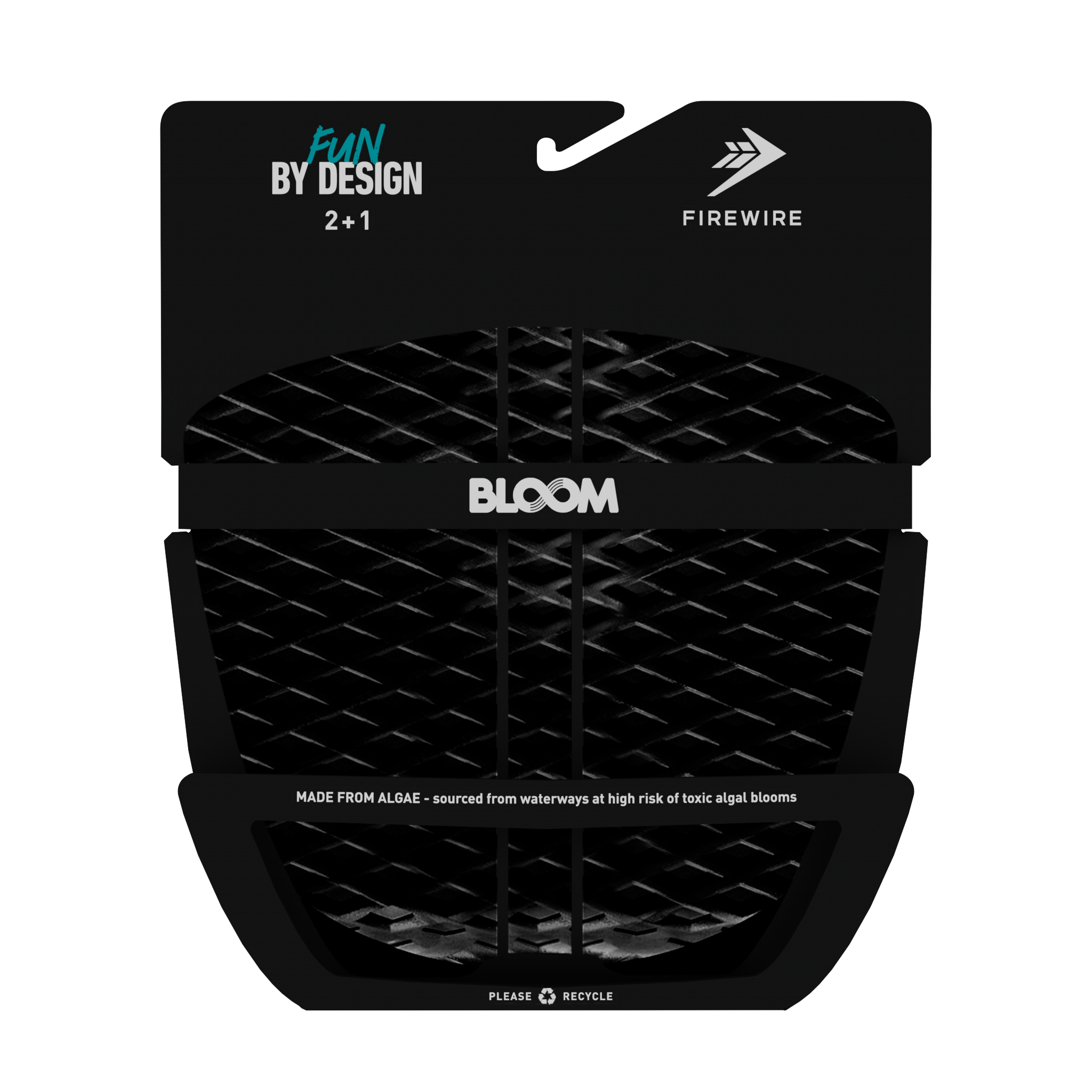 Firewire Accessories 2+1 Flat Traction Pad pad surf nero