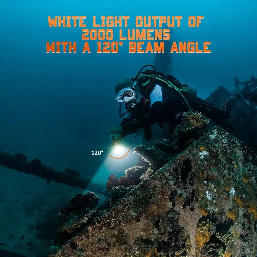 OrcaTorch U/W Photography D710V luce subacquea per GoPro bianca rossa UV