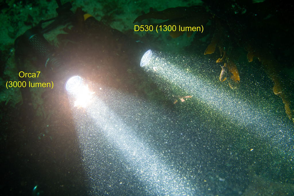 OrcaTorch Recreational Diving ORCA7 torcia subacquea 3000 lumen