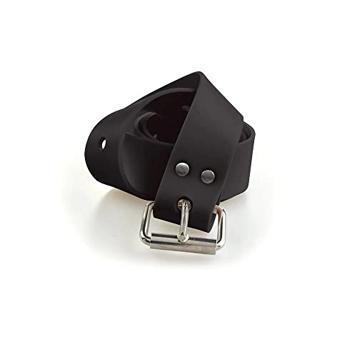 C4 Belts and Weights cintura in silicone nera con fibbia marsigliese