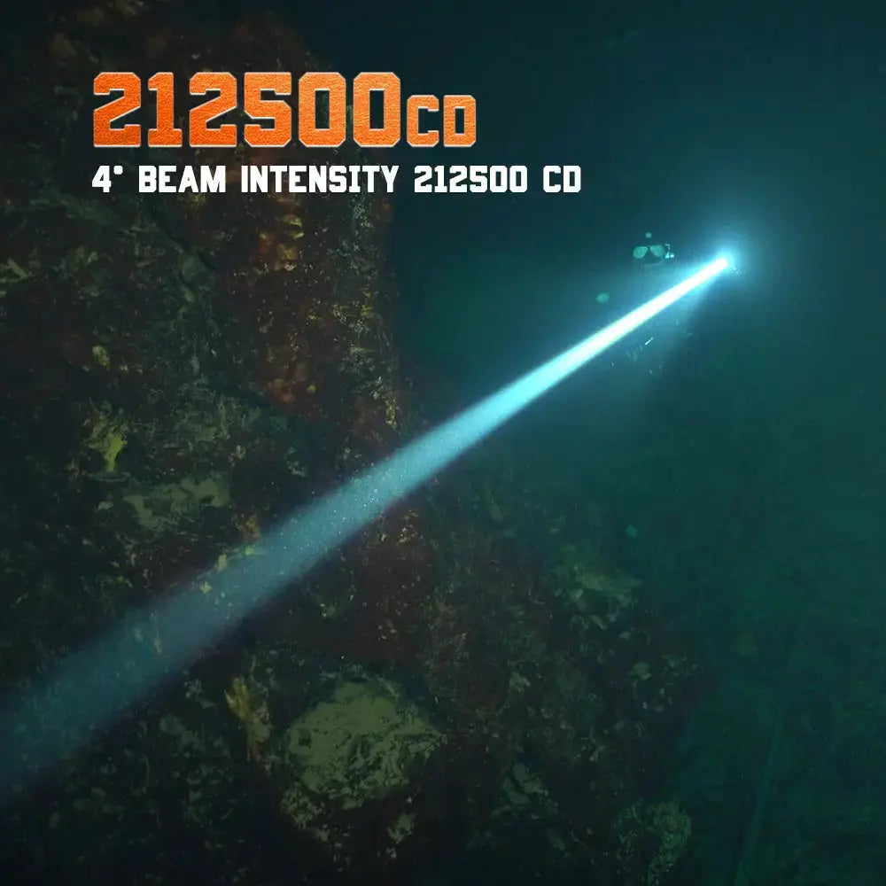 OrcaTorch Recreational Diving ZD710 MK2 torcia subacquea zoom