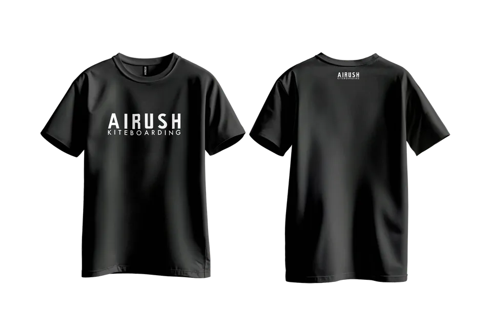 Airush Merch Tee Logo Black maglietta nera XS