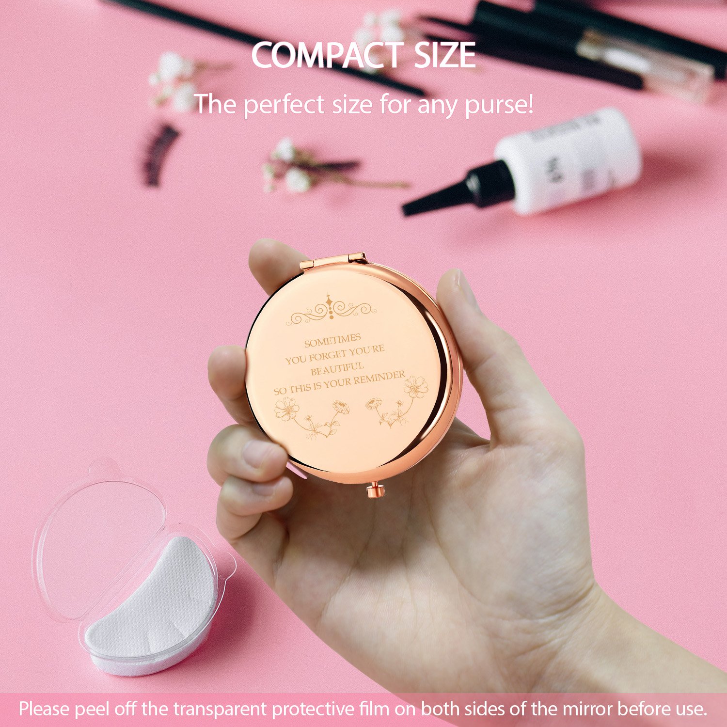 NEW-Vi Beauty Mirror specchio compatto oro rosa