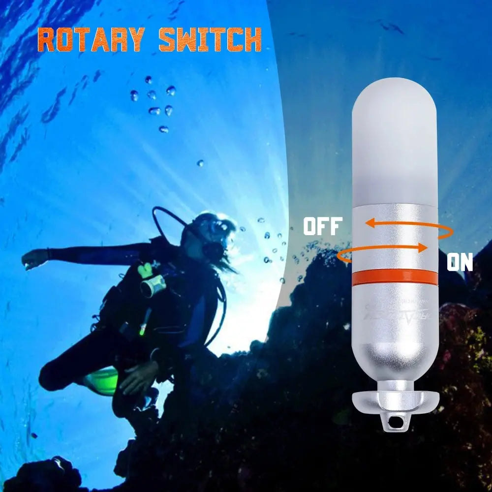 OrcaTorch SD01 Pro Dive Beacon luce di segnalazione rossa