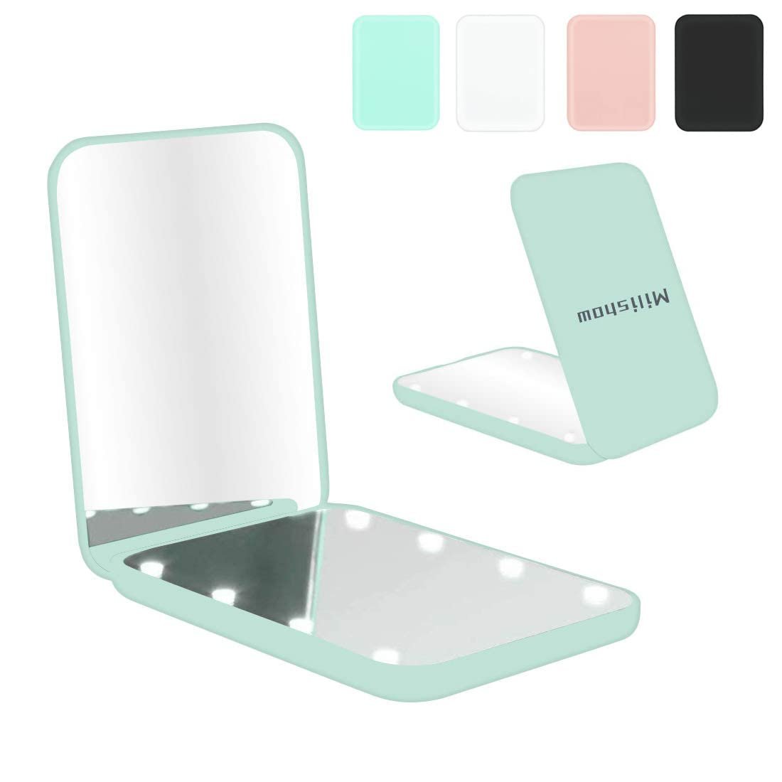 NEW-Vi Beauty Mirror Milishow specchio compatto LED ciano 1x 3x