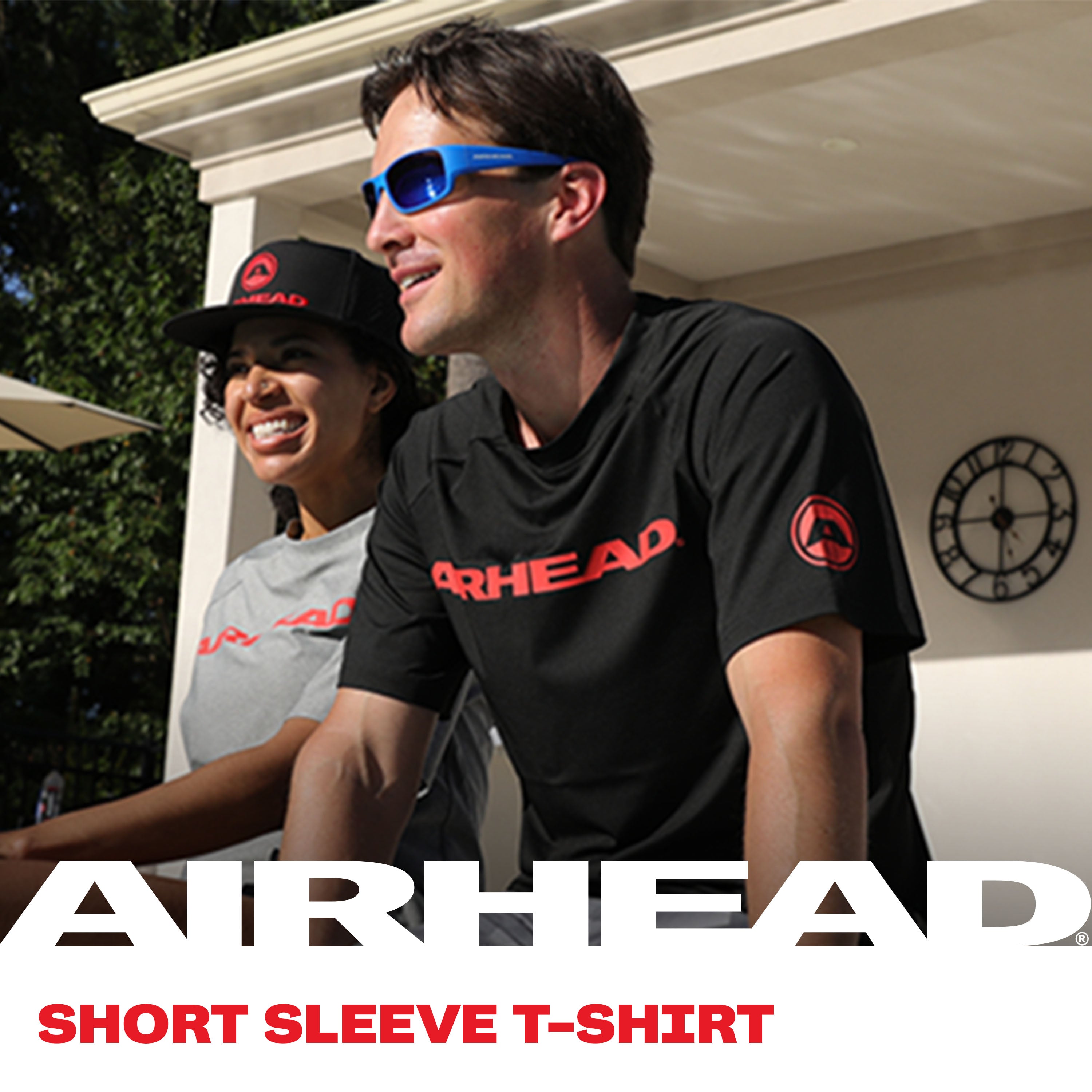 AIRHEAD Boating Accessories Short Sleeve T-Shirt maglietta nera S UPF 50+