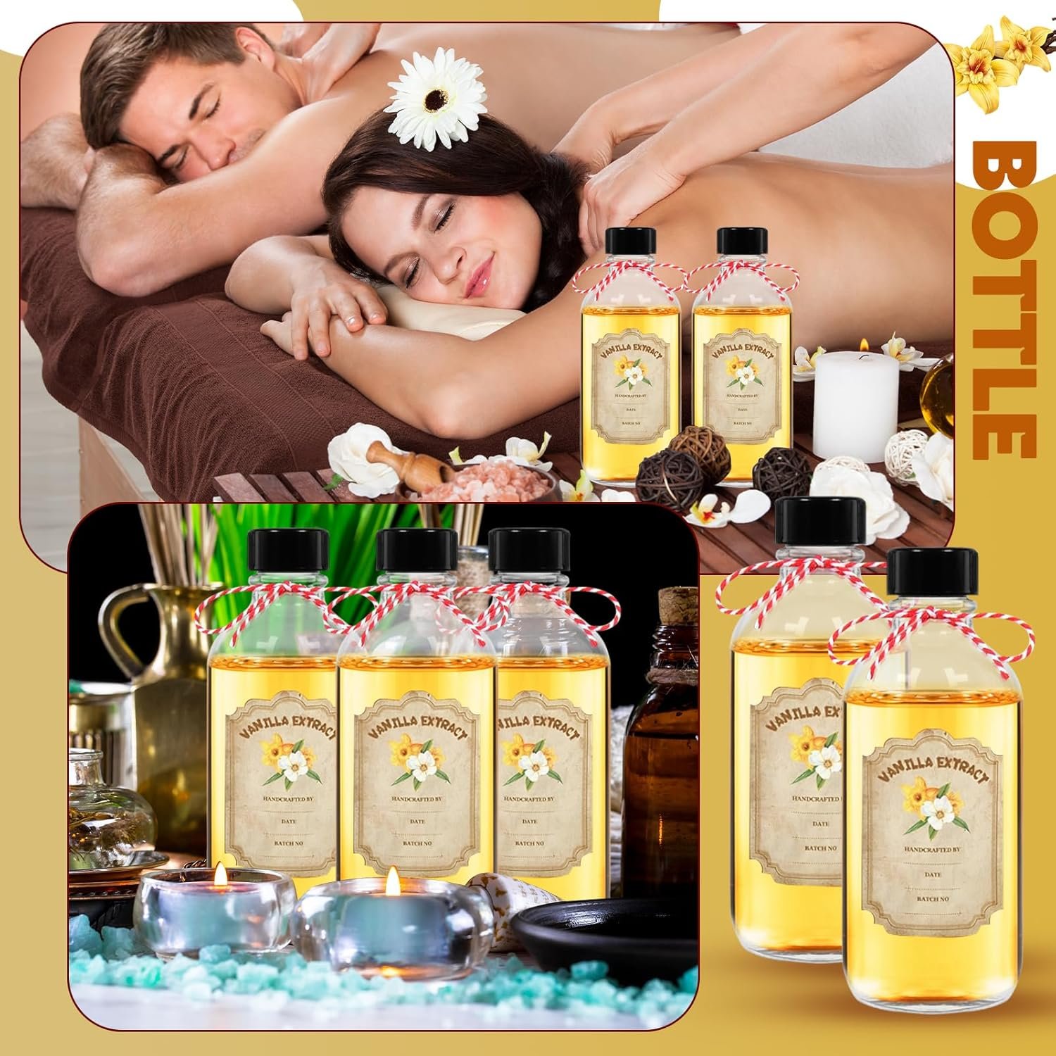 NEW-Vi Glass Bottles bottiglie in vetro 2 oz, 12 pezzi