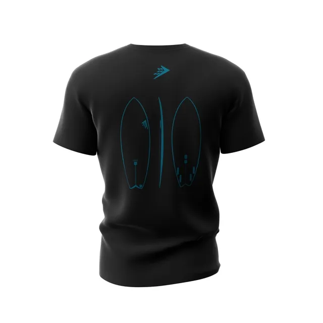 Firewire Clothing Seaside Tee maglietta nera in cotone organico