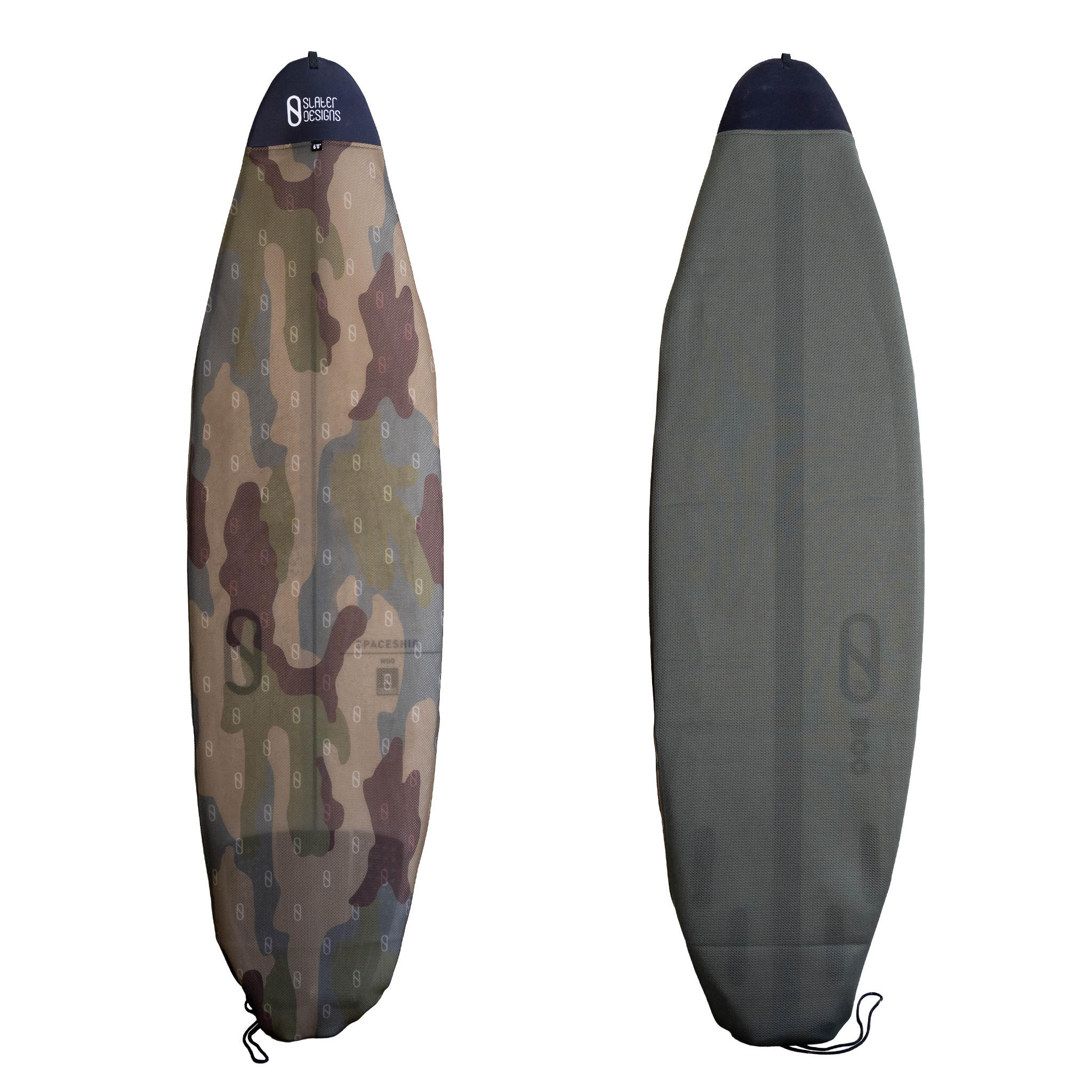 Firewire Accessories Slater Designs Uppers Shortboard Sock calza surf nera camo 5'6"