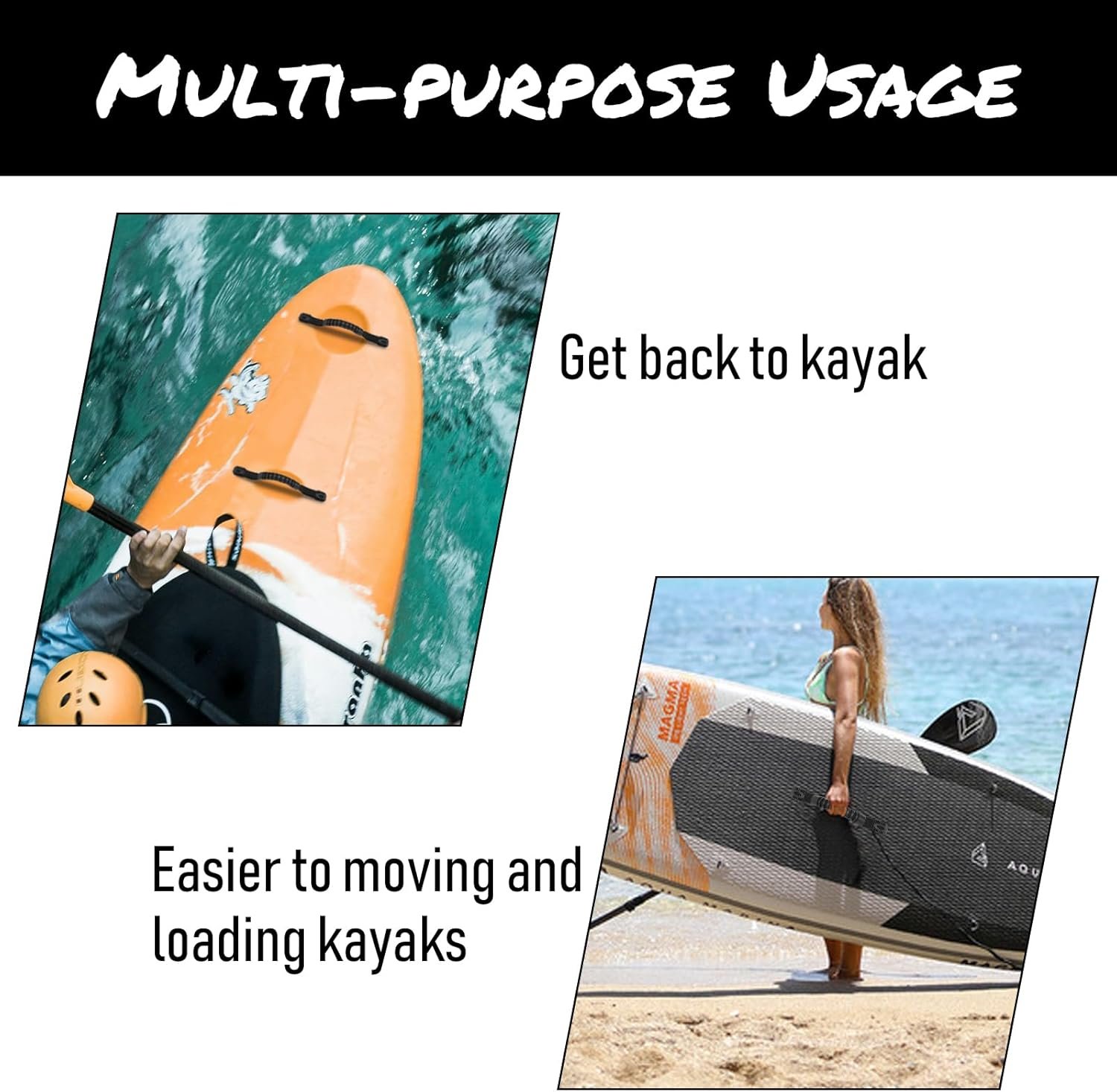 NEW-Vi Kayak Carry Handles maniglie trasporto kayak 4 pezzi