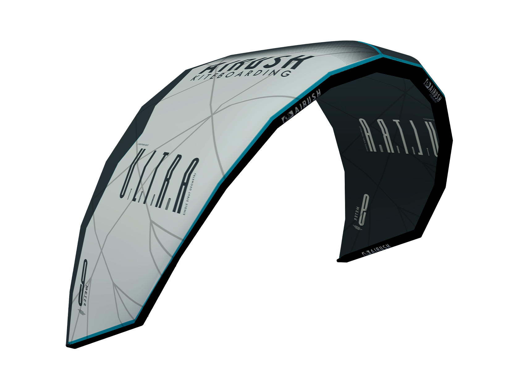 Airush Kites Ultra Team V4 kite 7 m Slate & Gray