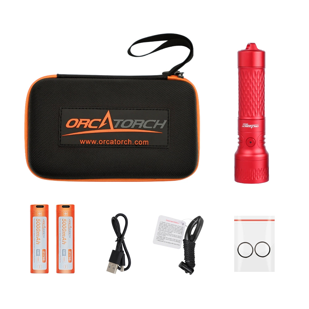 OrcaTorch Recreational Diving ORCA7 torcia subacquea 3000 lumen