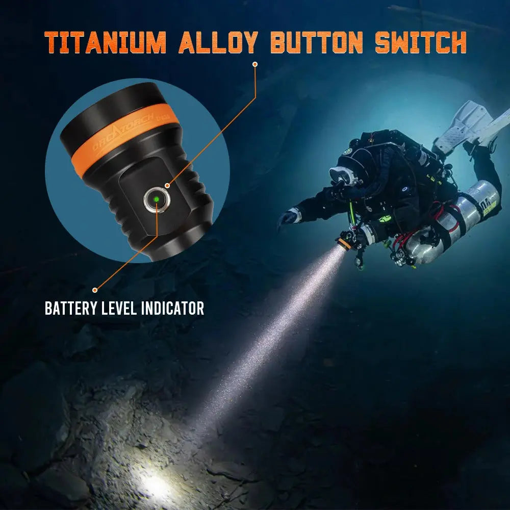 OrcaTorch Technical Diving D630 v2.0 torcia subacquea 4600 lumen EU