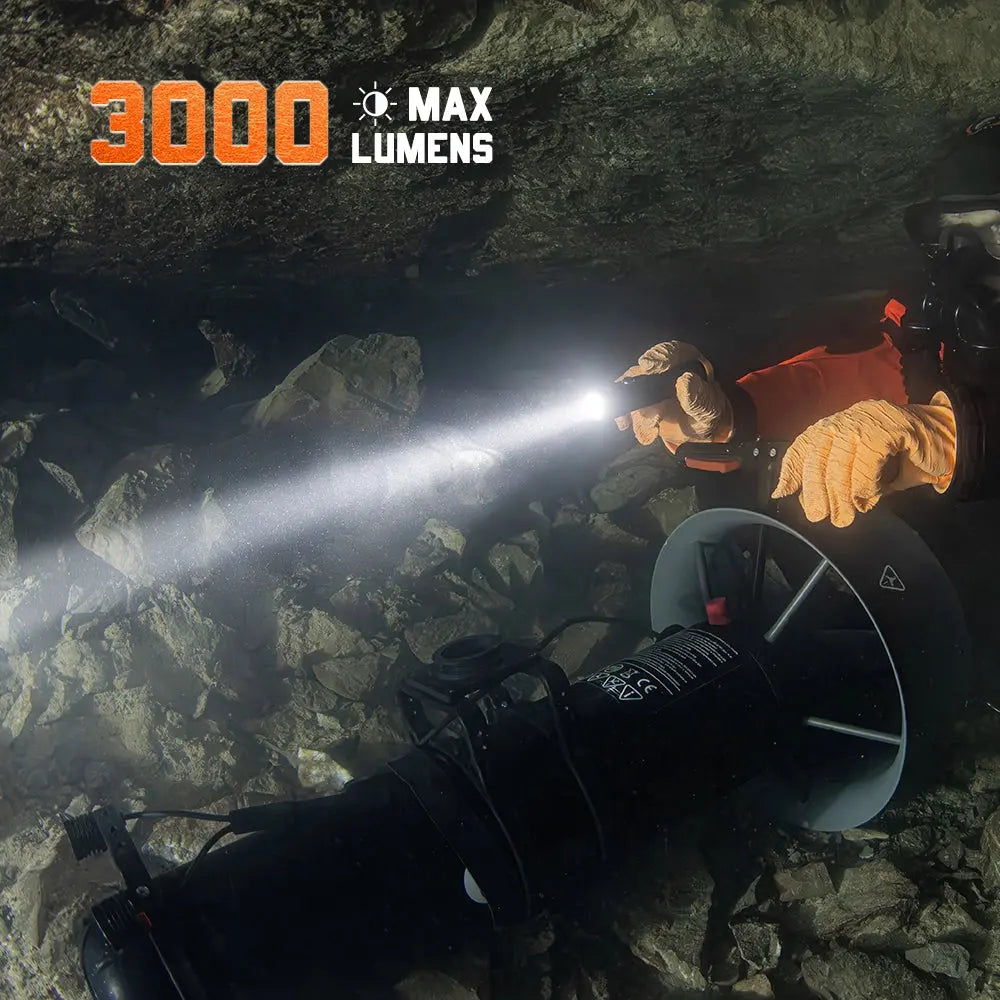 OrcaTorch Recreational Diving DC710 torcia subacquea 3000 lumen